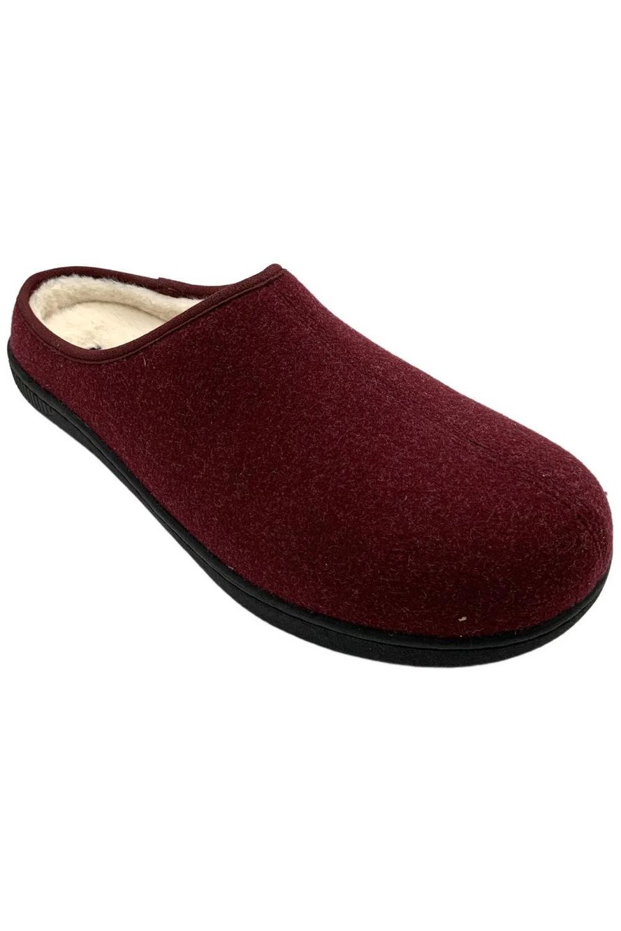 ARRAY Women's Carol Cozy Slip-On Clog Burgundy - Wide